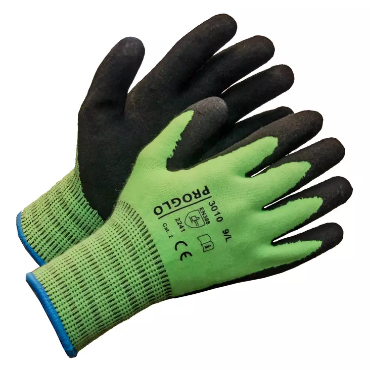 PROGLO Pitävä lateksi/harjattu lämmin vuoraus - Latexpinnoitetut käsineet - 2300 - 1