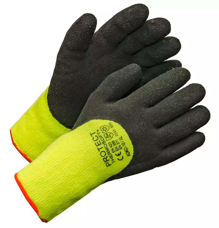 THERMO SOFT+ Pehmeä latexsormikas, thermovuoraus, 3/4 pinnoitettu - Synteettiset käsineet - 2430 - 1