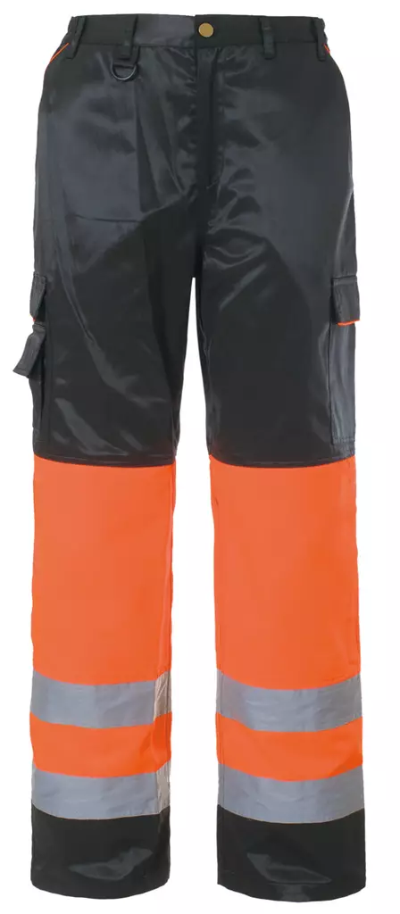 Housut, musta/oranssi, EN 20471 lk.1 - Huomiovaatteet - 2371 - 1