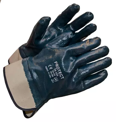 Kokonaan pinnoitettu nitriilisormikas, turvakaulus - Vedenpitävät käsineet - 2432 - 1