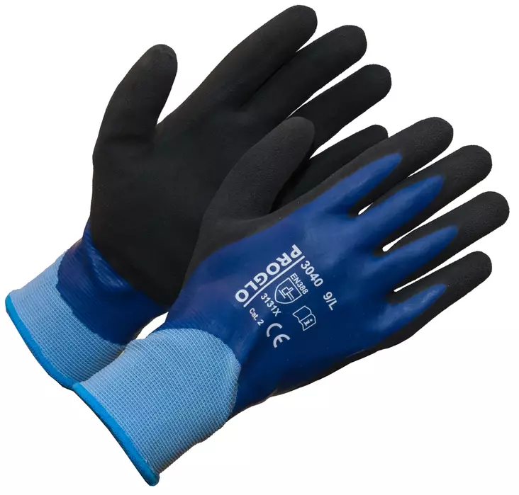 PROGLO Tuplapinnoitettu latexsormikas - Vedenpitävät käsineet - 2302 - 1