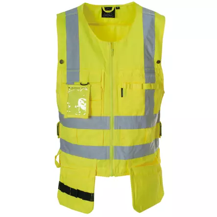 EN 20471 lk. 2 keltainen riipputaskuliivi - Huomiovaatteet - 2343 - 1