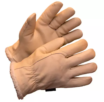 PROGLO Työsormikas,naudannappa, teddyvuori - Nahkaiset käsineet - 2313 - 1