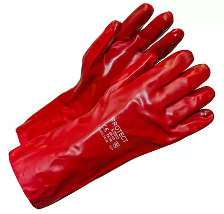 PVC-sormikas, pituus 35cm, koko 10 - Vedenpitävät käsineet - 93 - 1