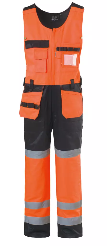 Avohaalari riipputaskuilla, musta/oranssi, EN 20471 lk.2 - Huomiovaatteet - 2373 - 1