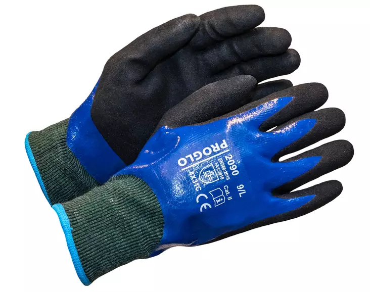 PROGLO Tuplapinnoitettu ohut nitriiliviiltosuojakäsine (C) - Vedenpitävät käsineet - 2493 - 1