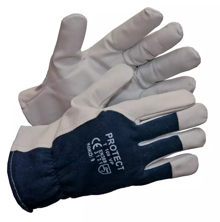 Asentajan työsormikas, aitoa vuohennahkaa - Nahkaiset käsineet - 2414 - 1