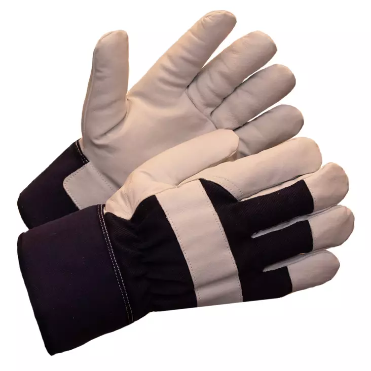 Työsormikas, softnappa/kangas, teddyvuori - Nahkaiset käsineet - 2314 - 1