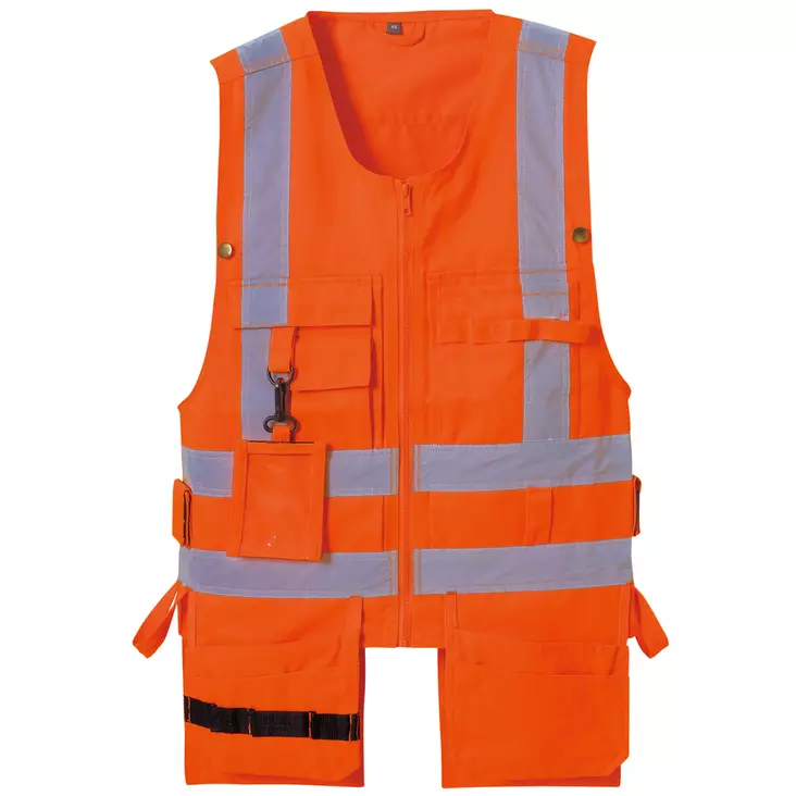 EN 20471 lk. 2 oranssi riipputaskuliivi - Huomiovaatteet - 2375 - 1