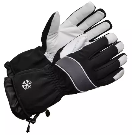 Lämmin talvikäsine, Thinsulatevuori ja vedenpitävä kalvo - Nahkaiset käsineet - 2426 - 1