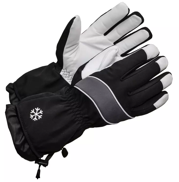 Lämmin talvikäsine, Thinsulatevuori ja vedenpitävä kalvo - Nahkaiset käsineet - 2426 - 1