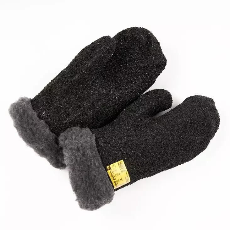 PVC-rouherukkanen, irroitettava teddyvuori - PVC-pinnoitetut käsineet - 1416 - 1