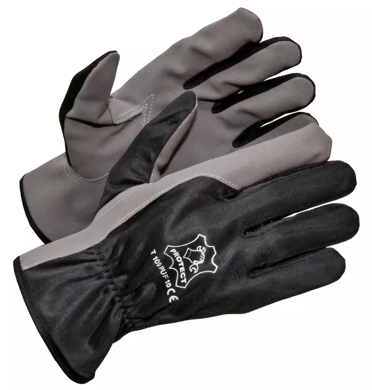 Asentajan sormikas, kuitukangas/joustobritex, fleecevuori, HUOM! Ilman roikkoja - Synteettiset käsineet - 2407 - 1