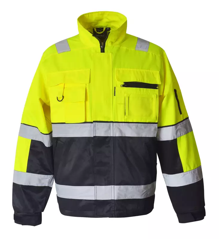 Takki, musta/keltainen, EN 20471 lk.2 - Huomiovaatteet - 2337 - 1