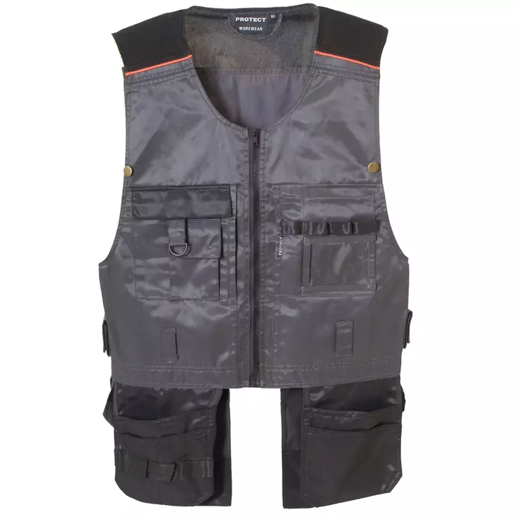 Riipputaskuliivi, musta/harmaa - Liivit - 2368 - 1